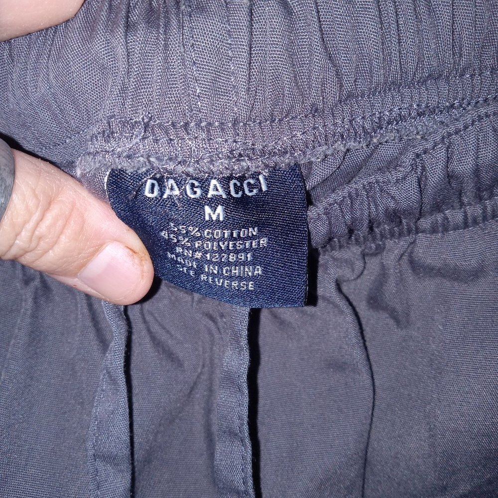 Dagacci Scrub Pants Gray Size Medium Side Pockets GUC. JC0007 - Picture 7 of 7